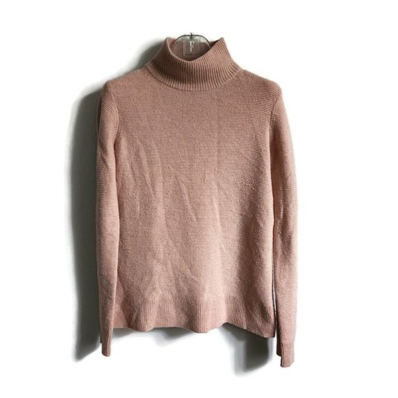 Equipment Sweaters - *SOLD* EQUIPMENT Femme | Wool sweater mock neck blush peachy pink sz XS